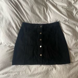 Zara Black Jean Skirt
